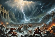 Origens e Consequências da Guerra dos Titãs, Conflito Épico na Mitologia Grega